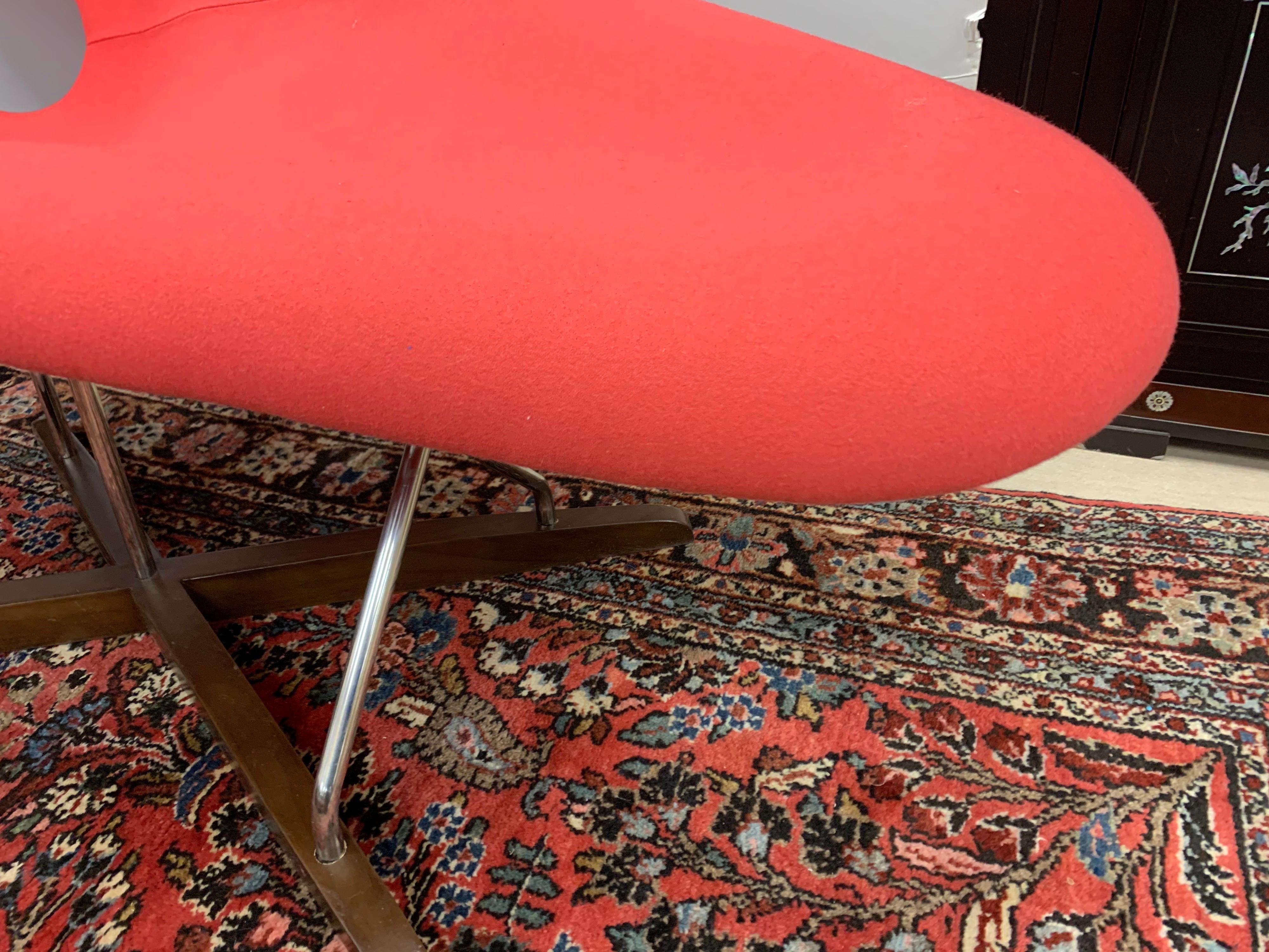 Pink Coral La Chaise Chair by Charles & Ray Eames for Vitra Mid-Century Style 2