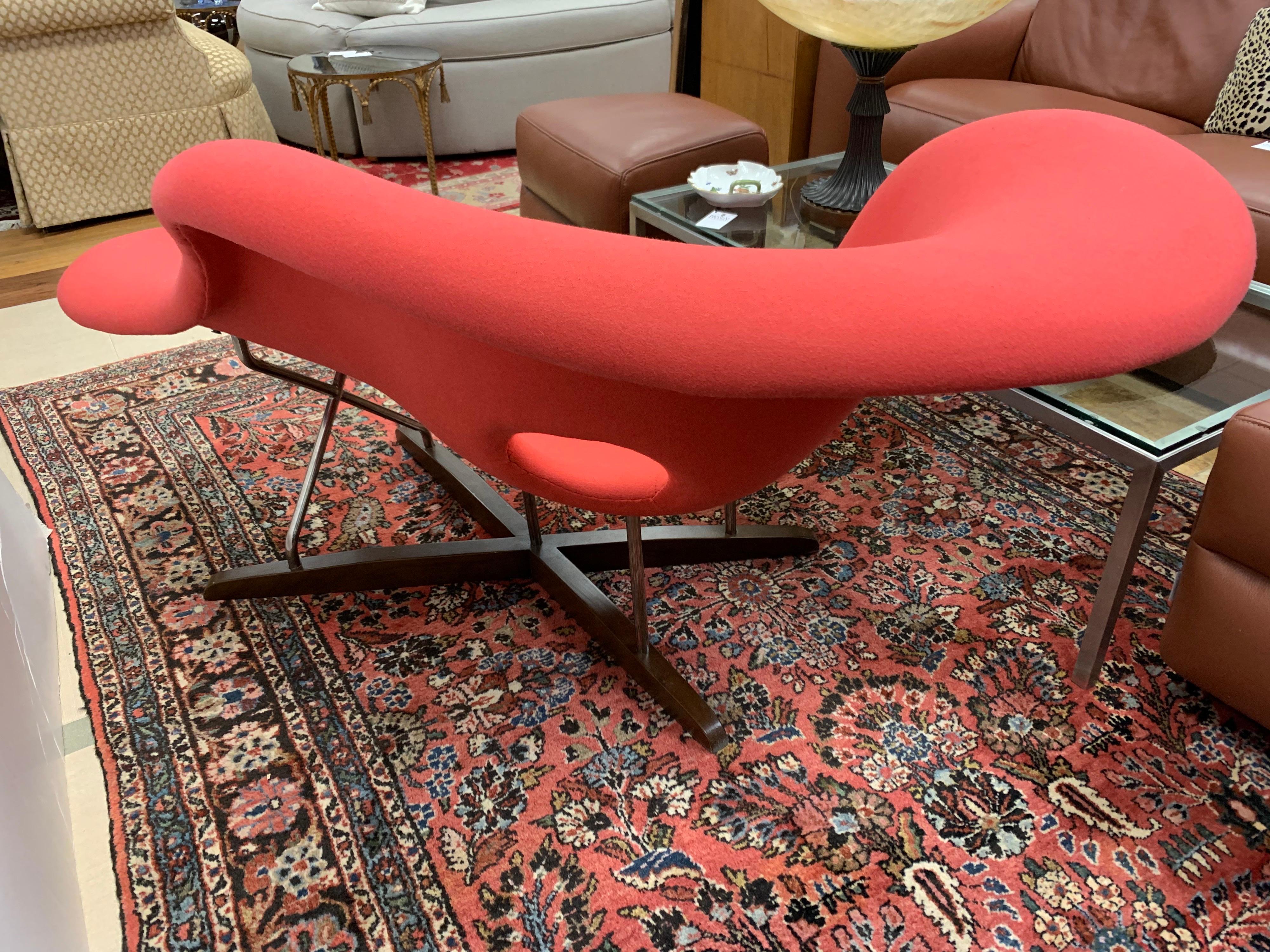 Pink Coral La Chaise Chair by Charles & Ray Eames for Vitra Mid-Century Style 3
