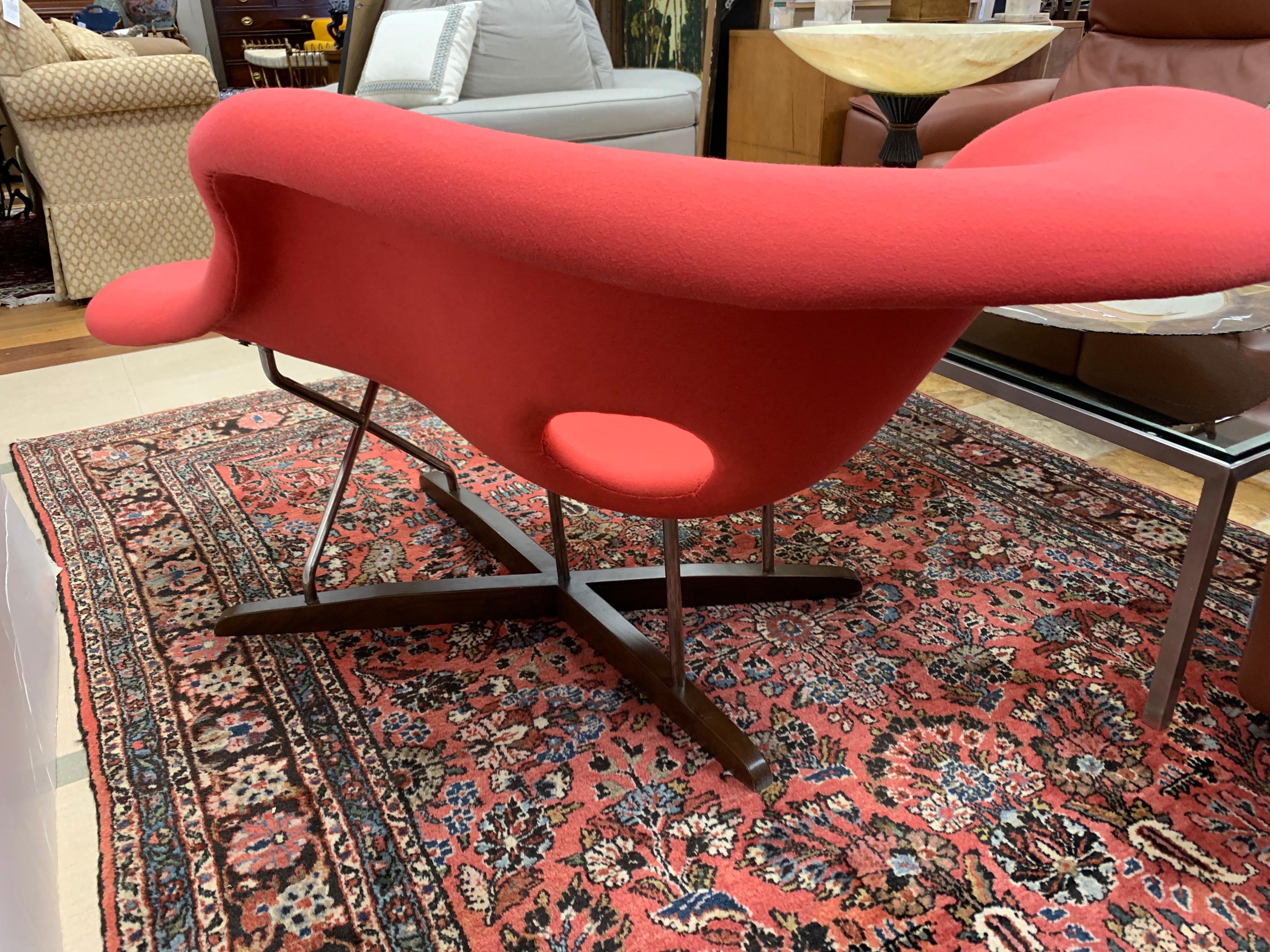 Pink Coral La Chaise Chair by Charles & Ray Eames for Vitra Mid-Century Style 4