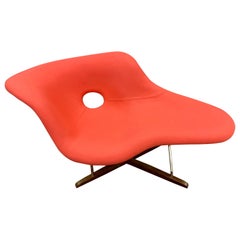 Vintage Pink Coral La Chaise Chair by Charles & Ray Eames for Vitra Mid-Century Style