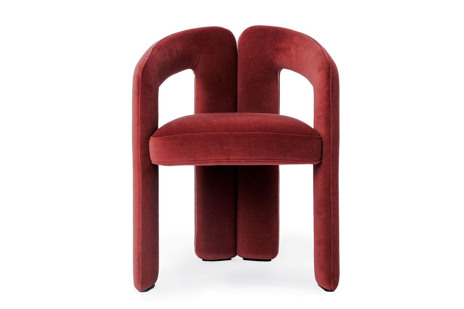Dudet Armchair by Cassina.

Designed by Patricia Urquiola, Dudet has a soft, enveloping shape that offers contemporary comfort with a well-developed sense of 
environmental awareness. This small armchair, which strongly references 1970s design, is