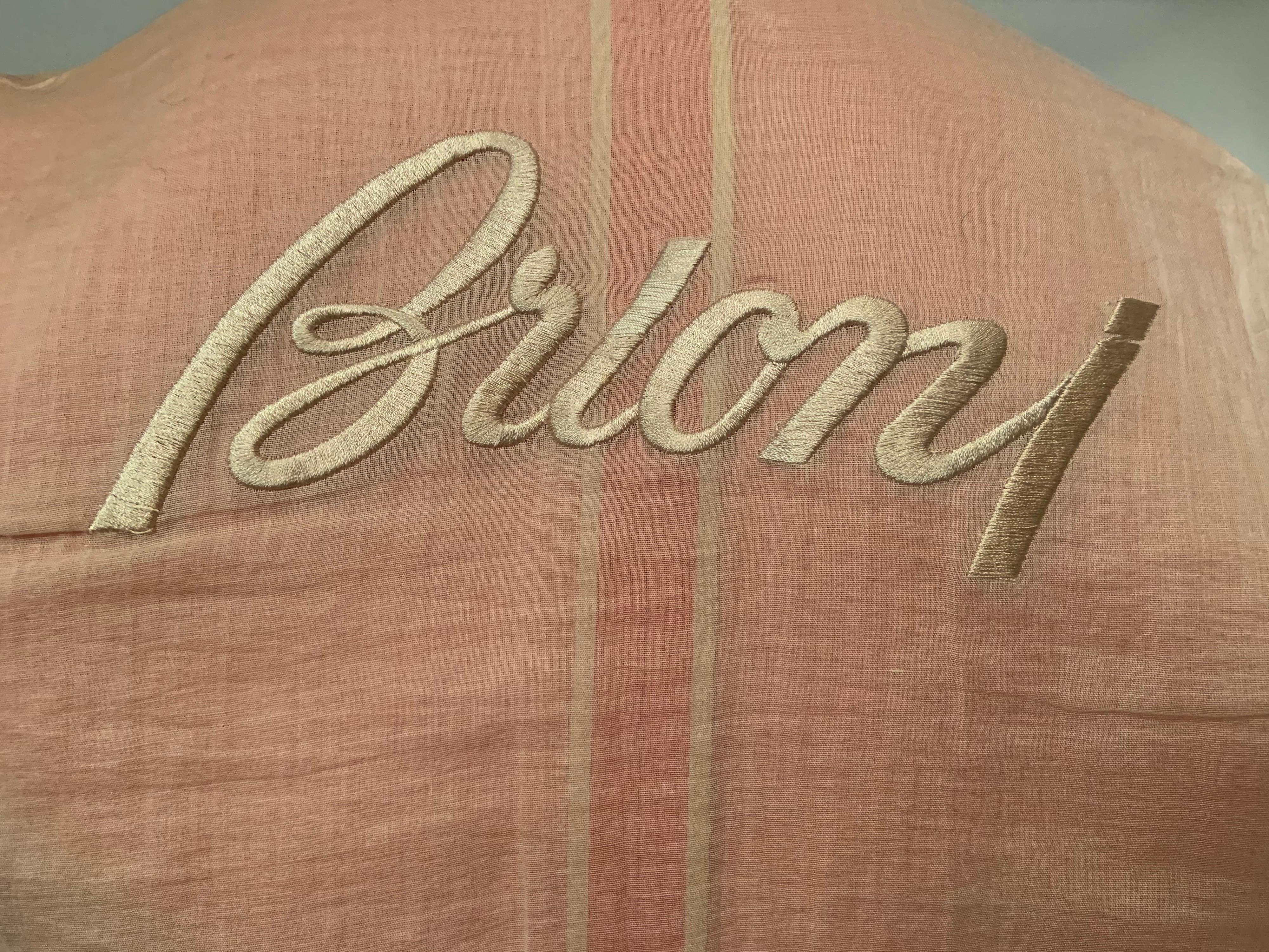 Coral Cotton and Silk  Belted Jacket from Italian Luxury Brand Brioni For Sale 3