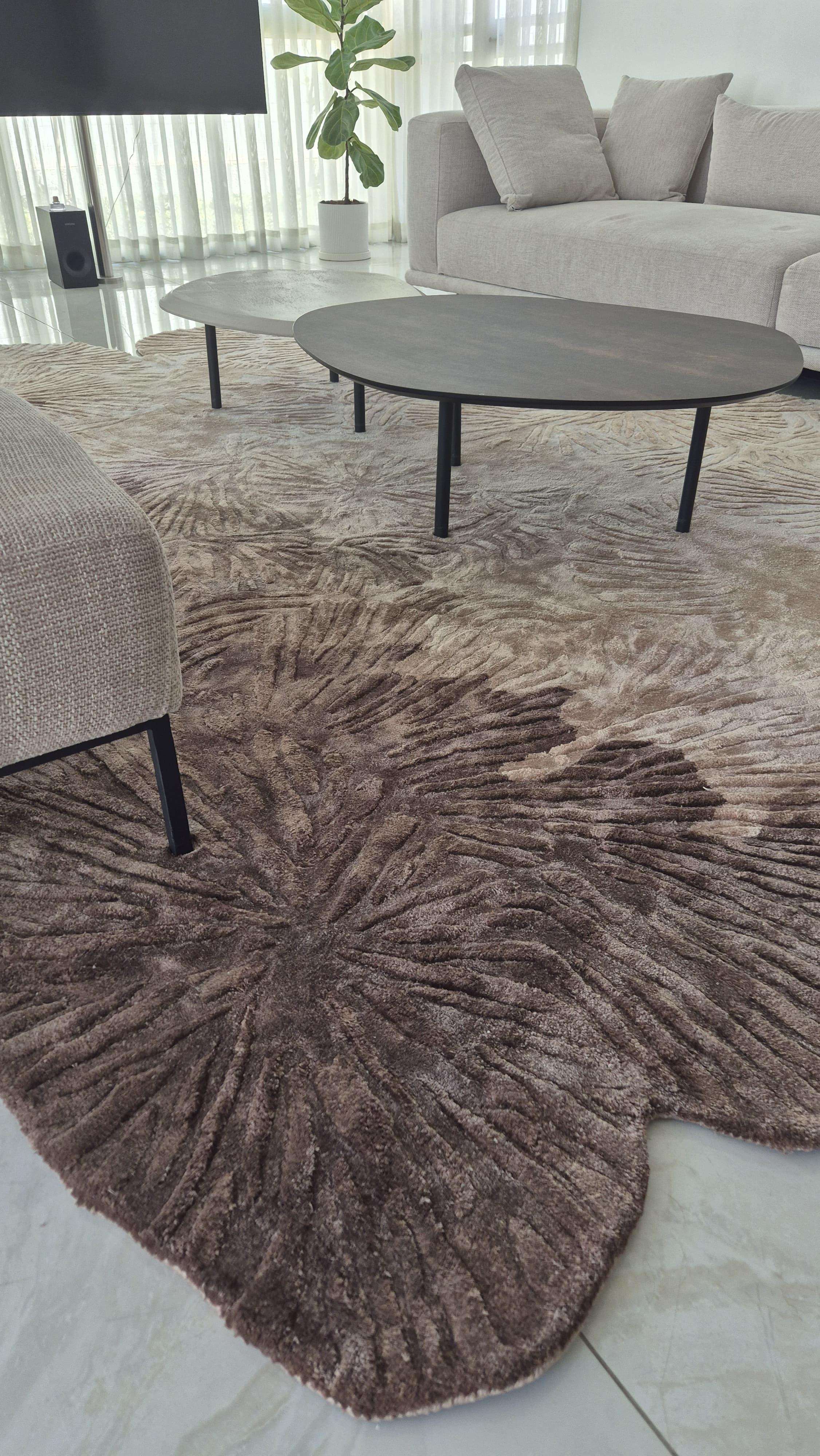 Modern CORAL – Custom Handmade Rug by Rugs & Co. For Sale
