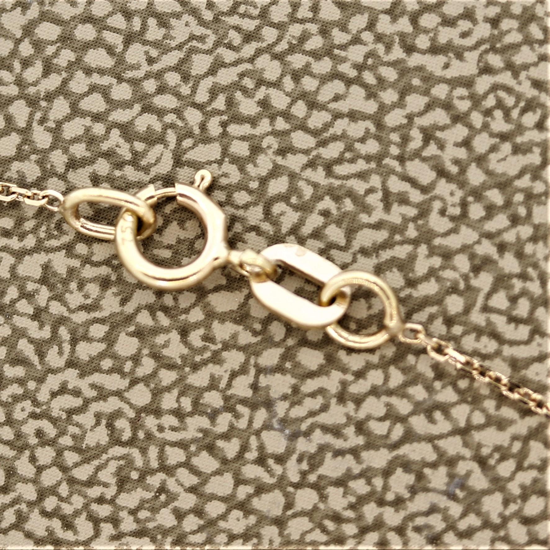 Women's Coral Diamond Gold Tassel Pendant