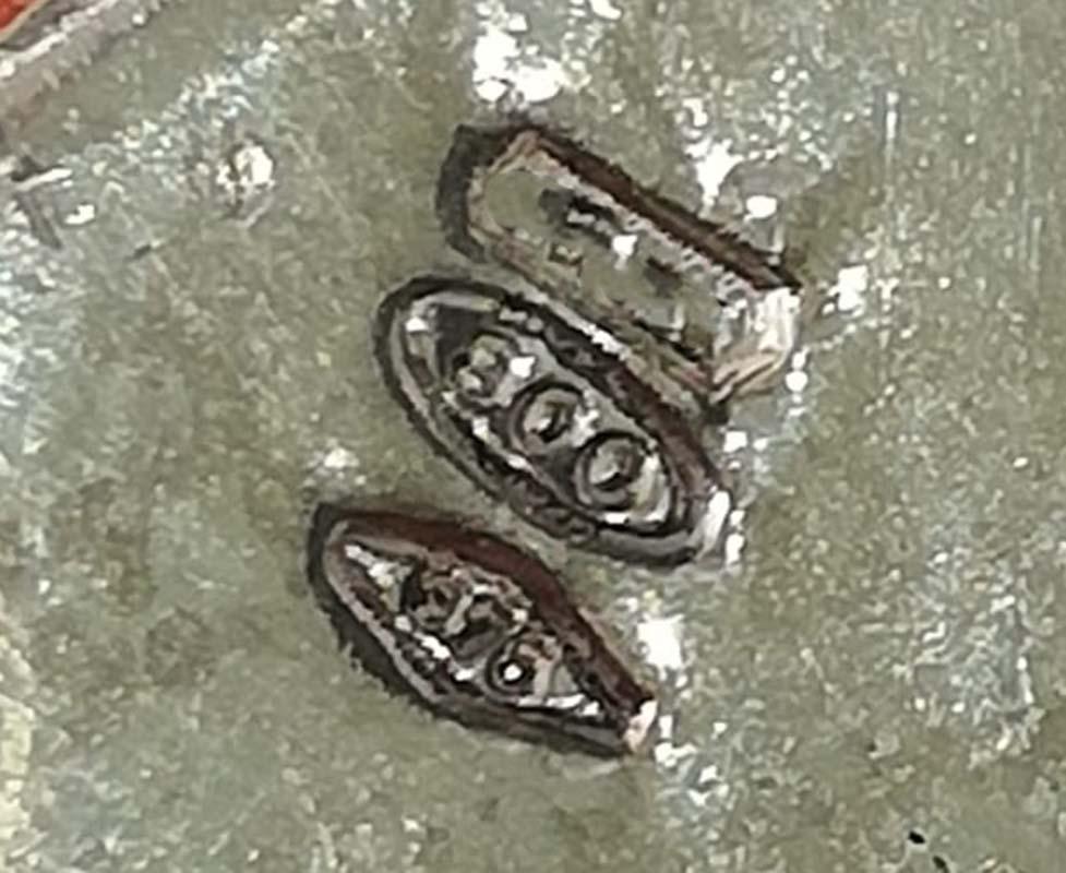 Ciondolo in corallo, diamanti, oro rosa e argento. in vendita 1