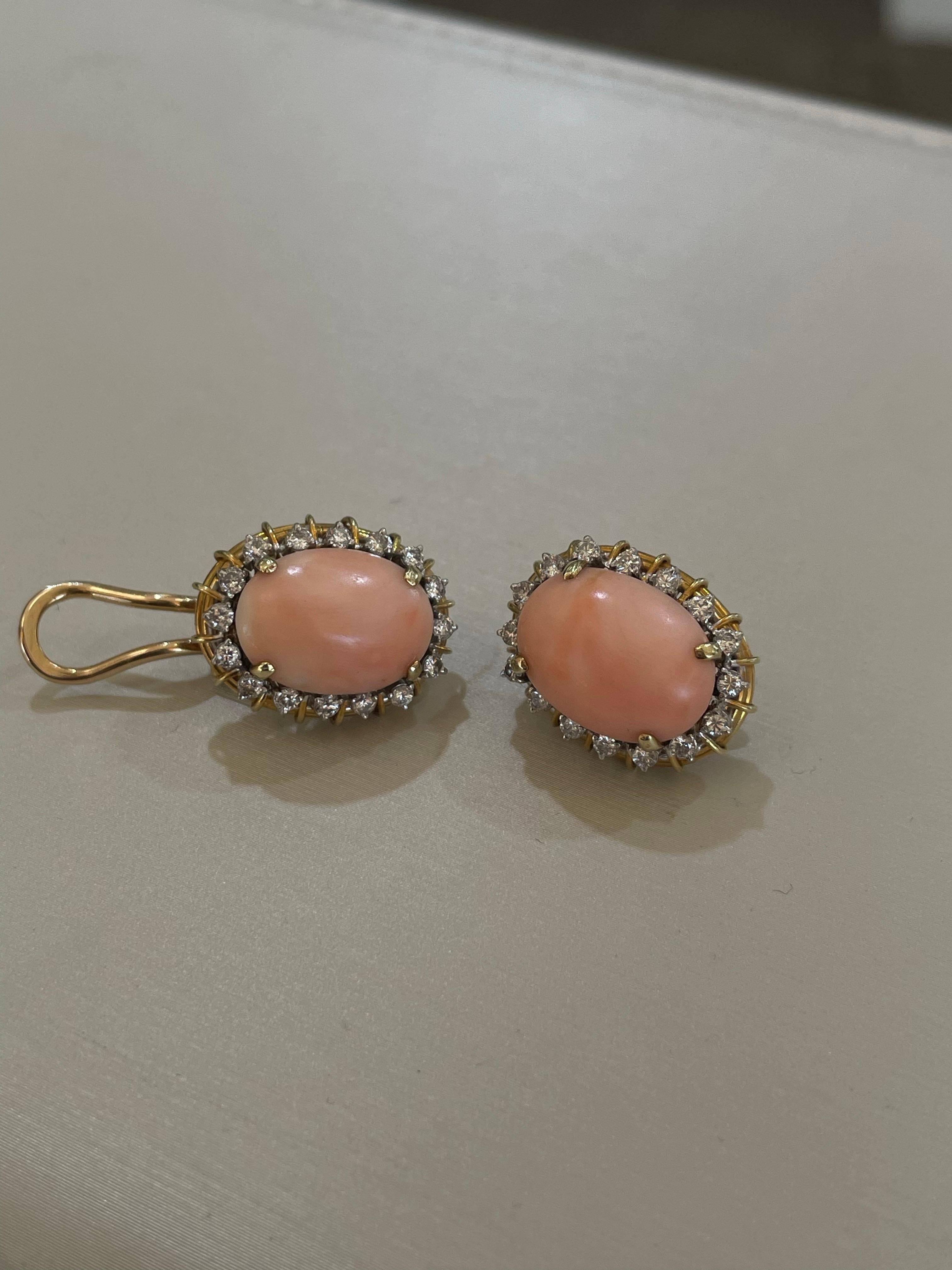 Pendientes de coral Retro en venta
