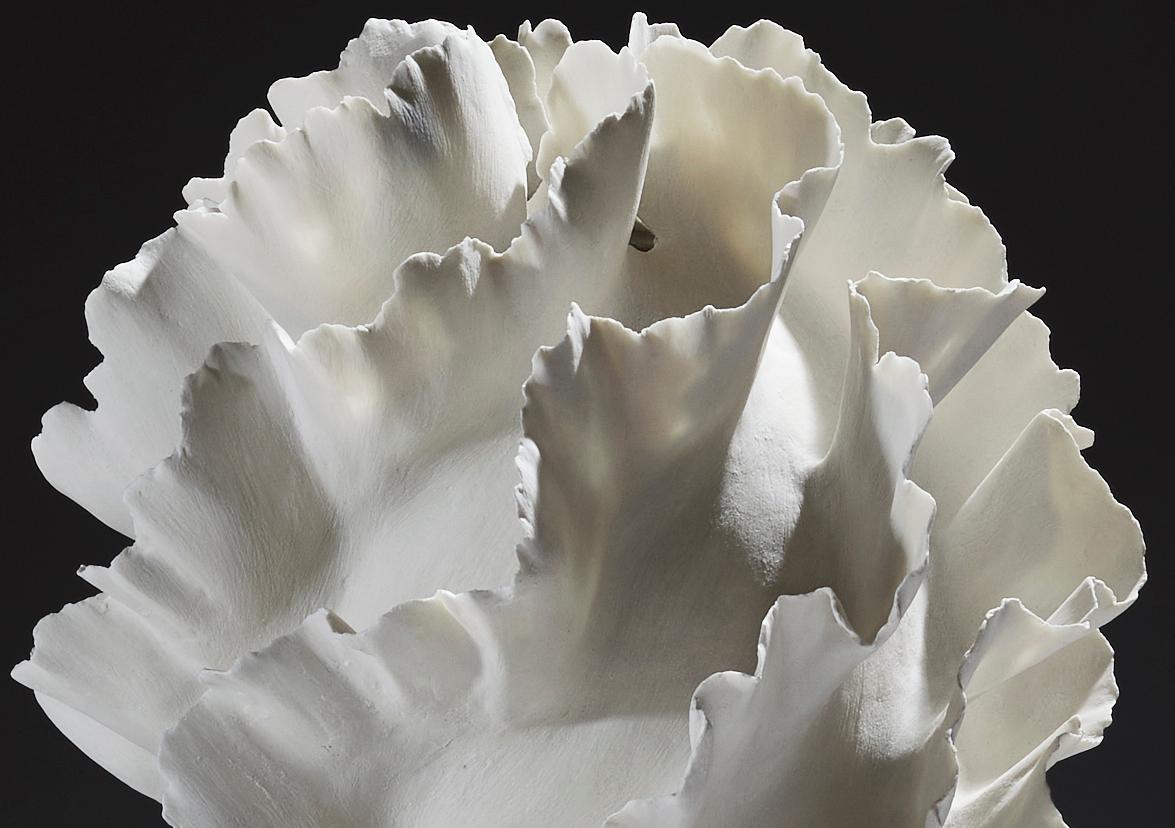 Coral flower III, 2022, (Porcelain, C. 15.7 in. h x 10.6 in. diam, Object No.: 4135)

Sandra Davolio has lived in Copenhagen, Denmark since 1974 and was born in Italy in 1951. She received her degree from the renowned Danish School of Design in