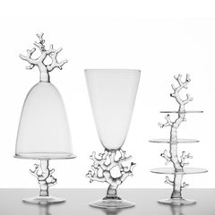 Vaso decorativo in vetro corallo di Simone Crestani