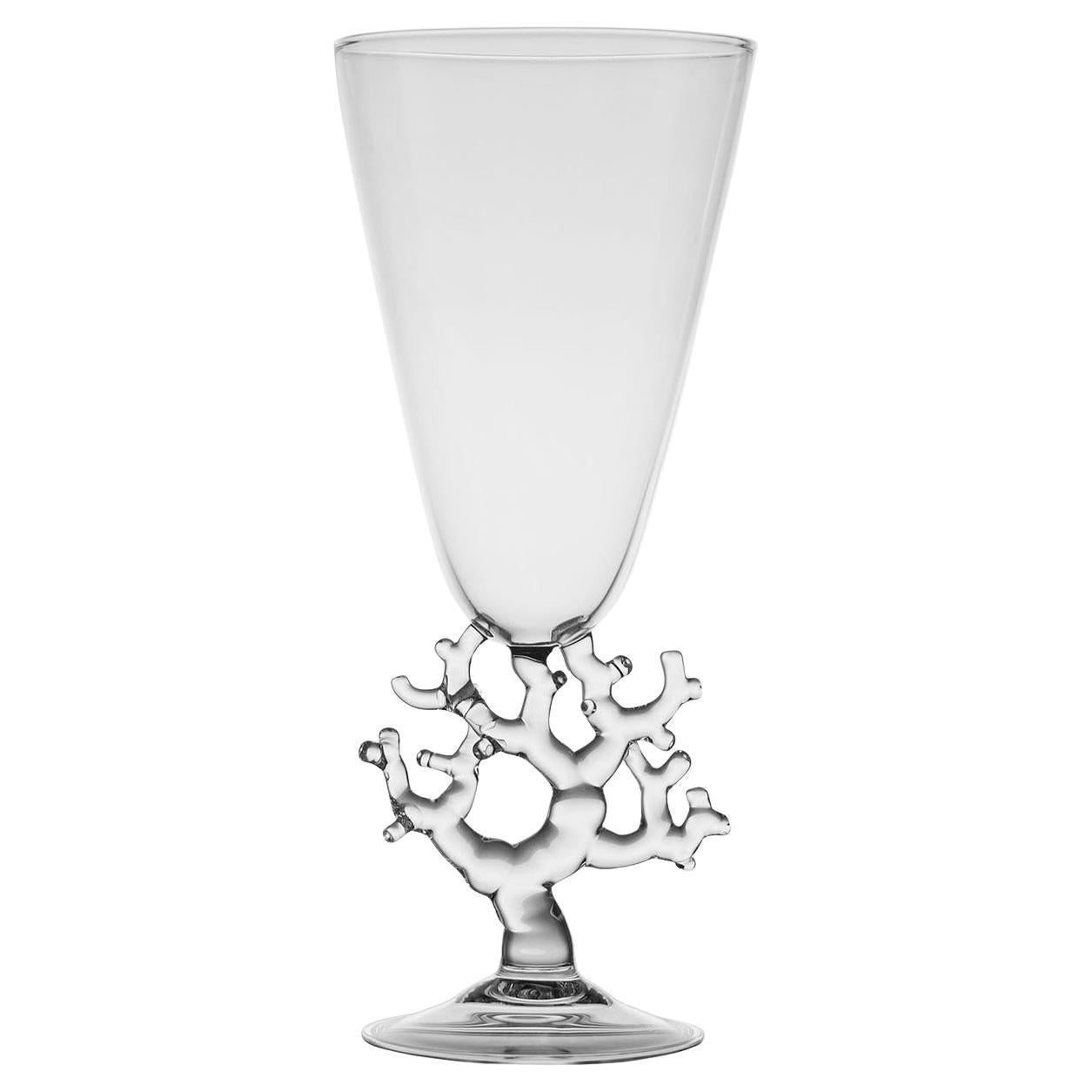 Dekorative Vase aus Korallenglas von Simone Crestani