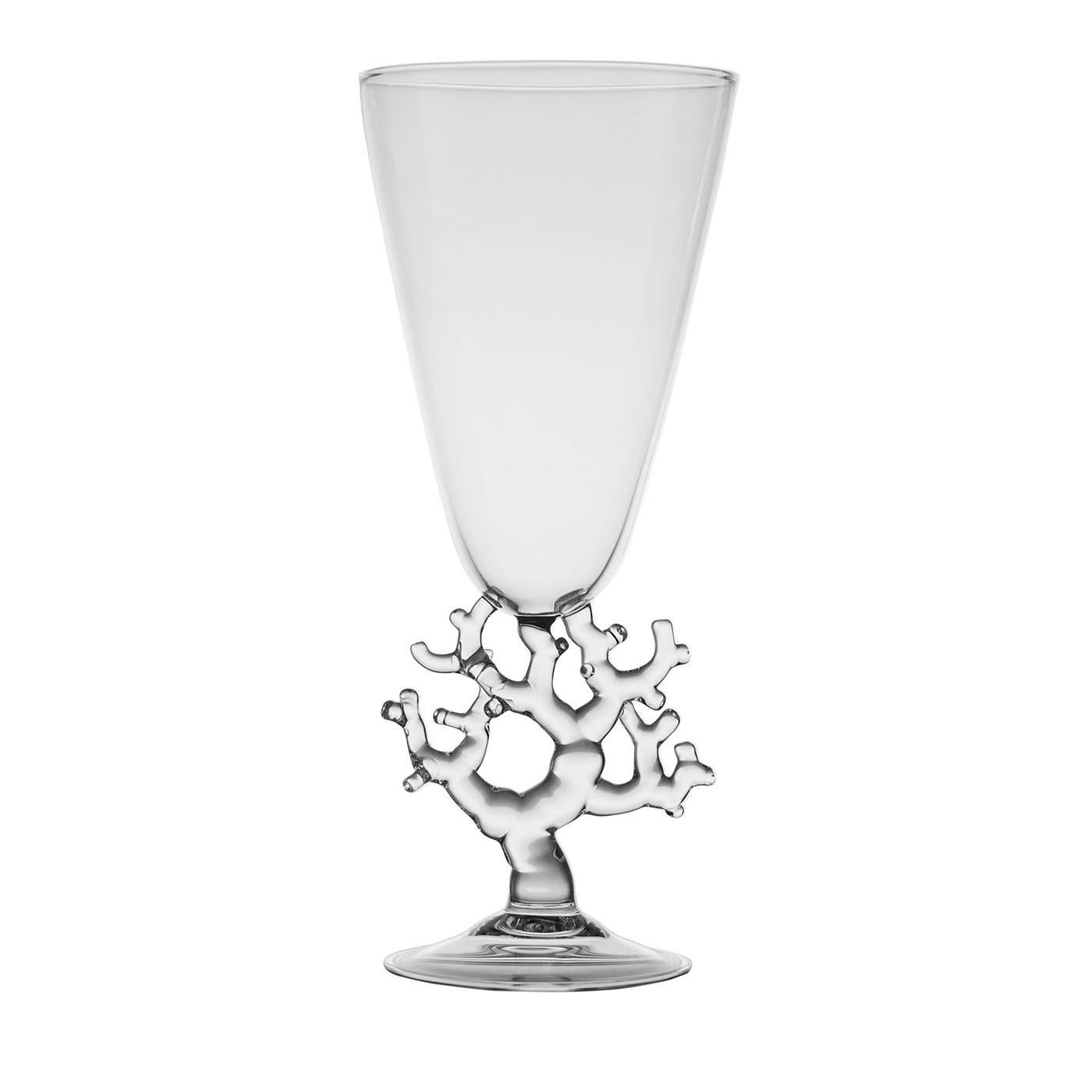 Vetro Vaso decorativo in vetro corallo di Simone Crestani in vendita