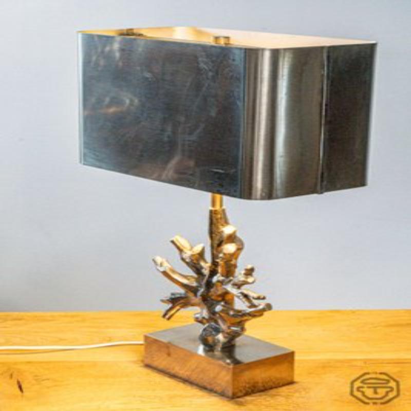 Coral House Lamp from Maison Charles, 1970s For Sale 1
