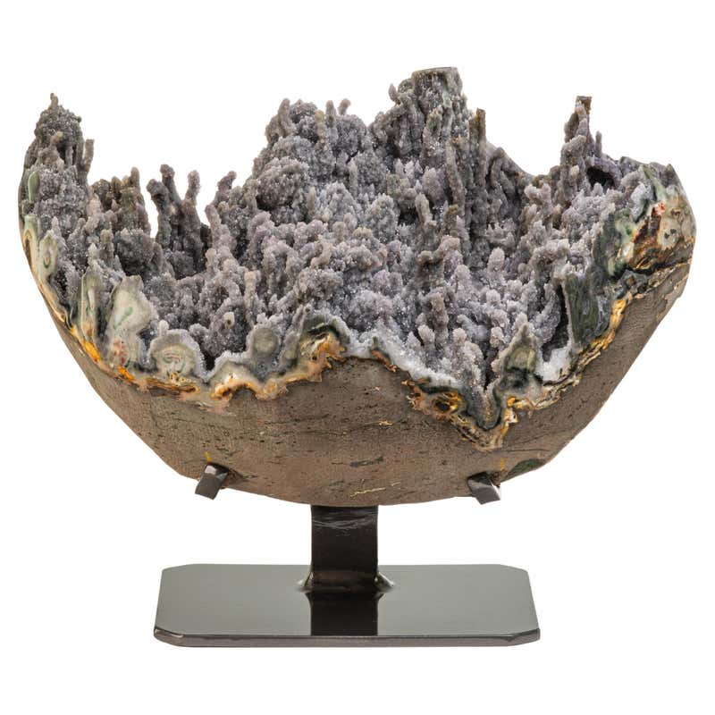 Geode Crystal Shells Amethyst shell-like geode For Sale at 1stDibs | amethyst geode chair ...