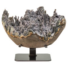Coral like Round Geode with Polished Borders