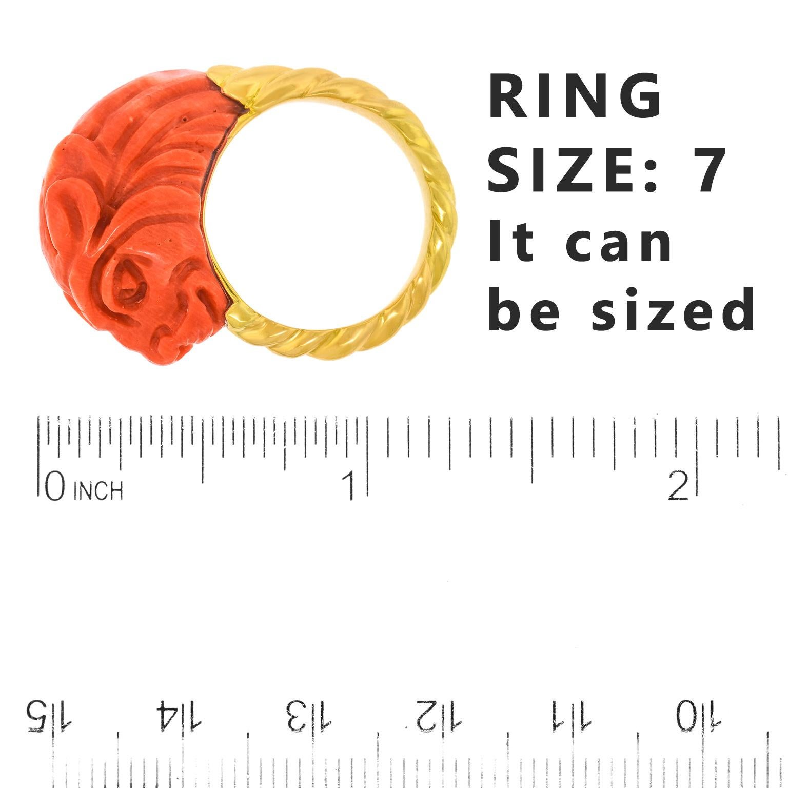 Coral Lion Ring 1