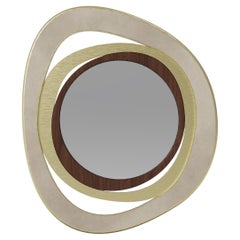 Coral Mirror by Nolita Harbour: Glass Mirror set in Brass-Plaster coral Frame