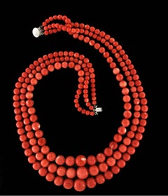 Coral "Momo" Multi-Strand Necklace