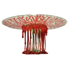 "Coral", Murano Glass Centerpiece, Handmade in Italy, Unique Design, 2022