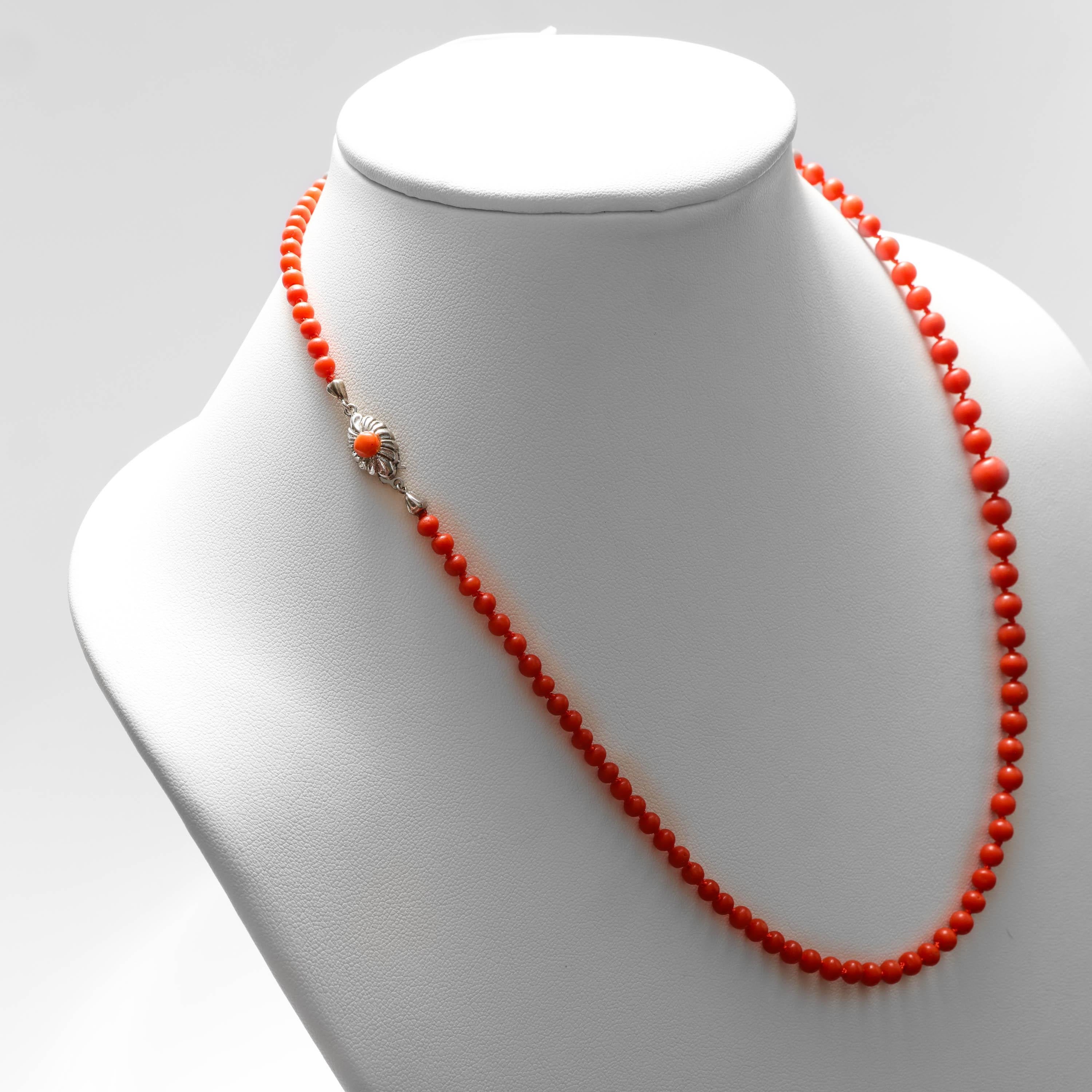 Coral Necklace Art Deco 22