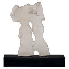 Coral on Metal Base Sculpture