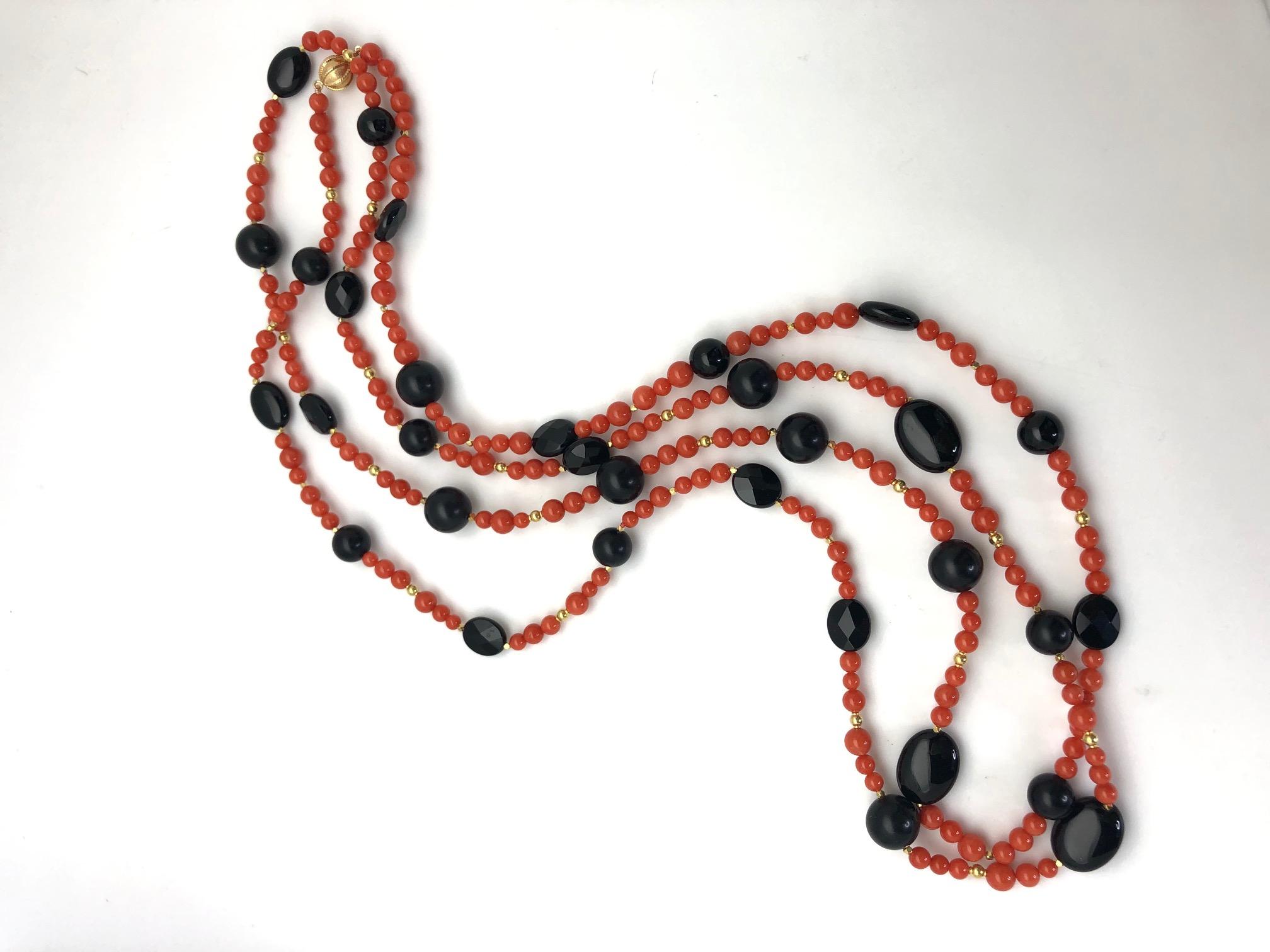 beaded rope necklaces