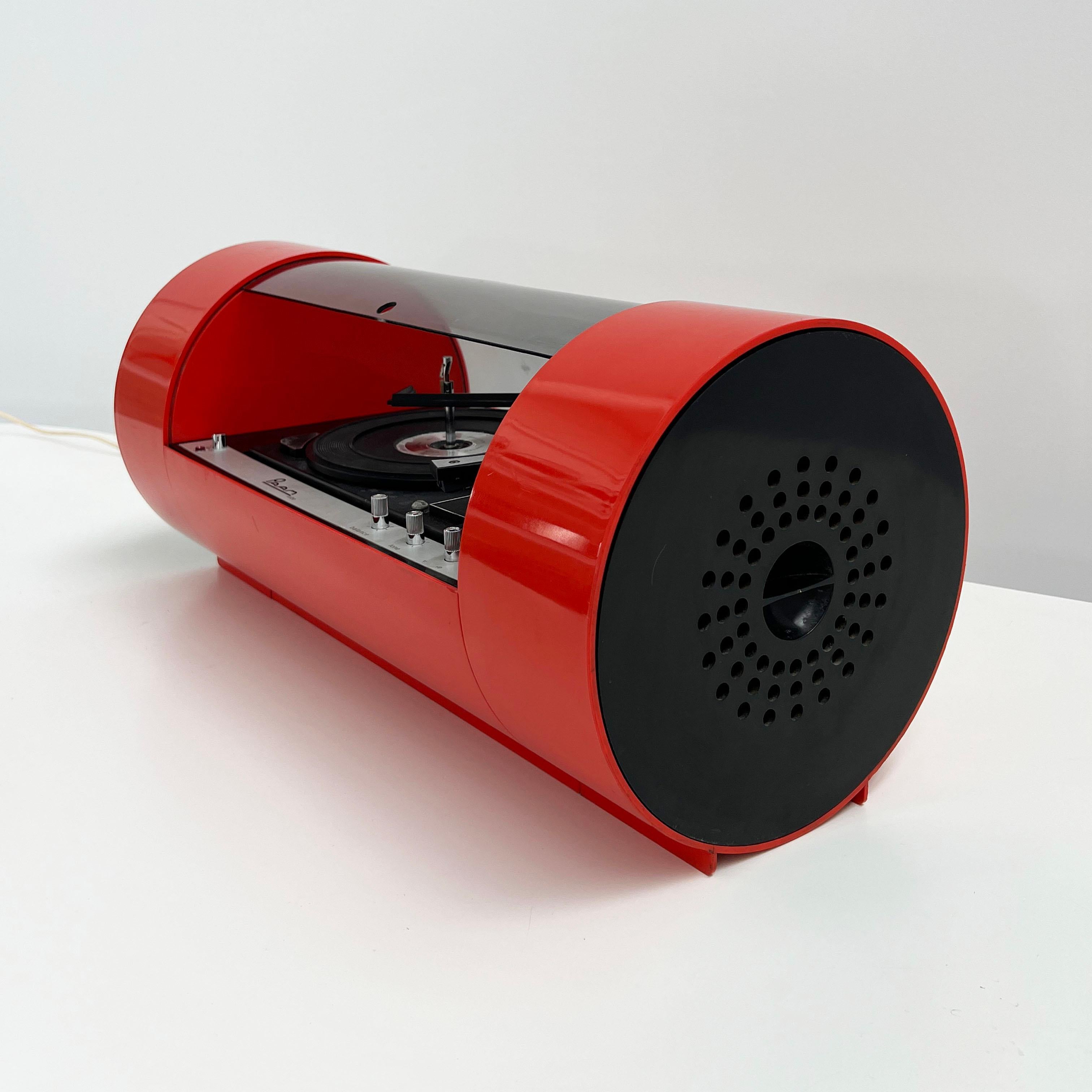 Coral PAAM Tube Turntable Stereo Console by Yonel Lebovici, 1968 4