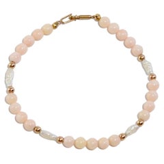 Coral Pearl Bracelet