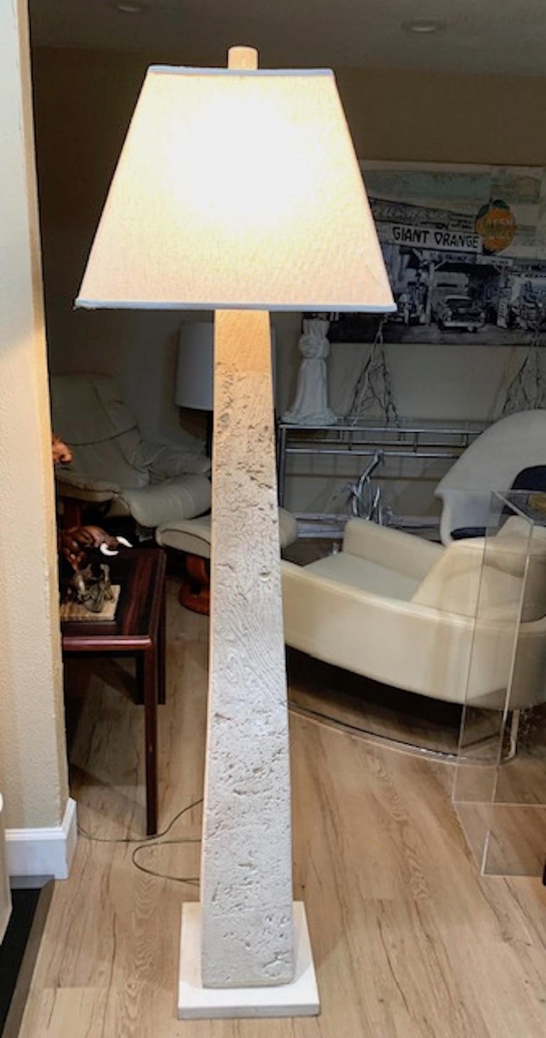 Coral Pedestal Floor Lamp Vintage Organic Modern For Sale at 1stDibs