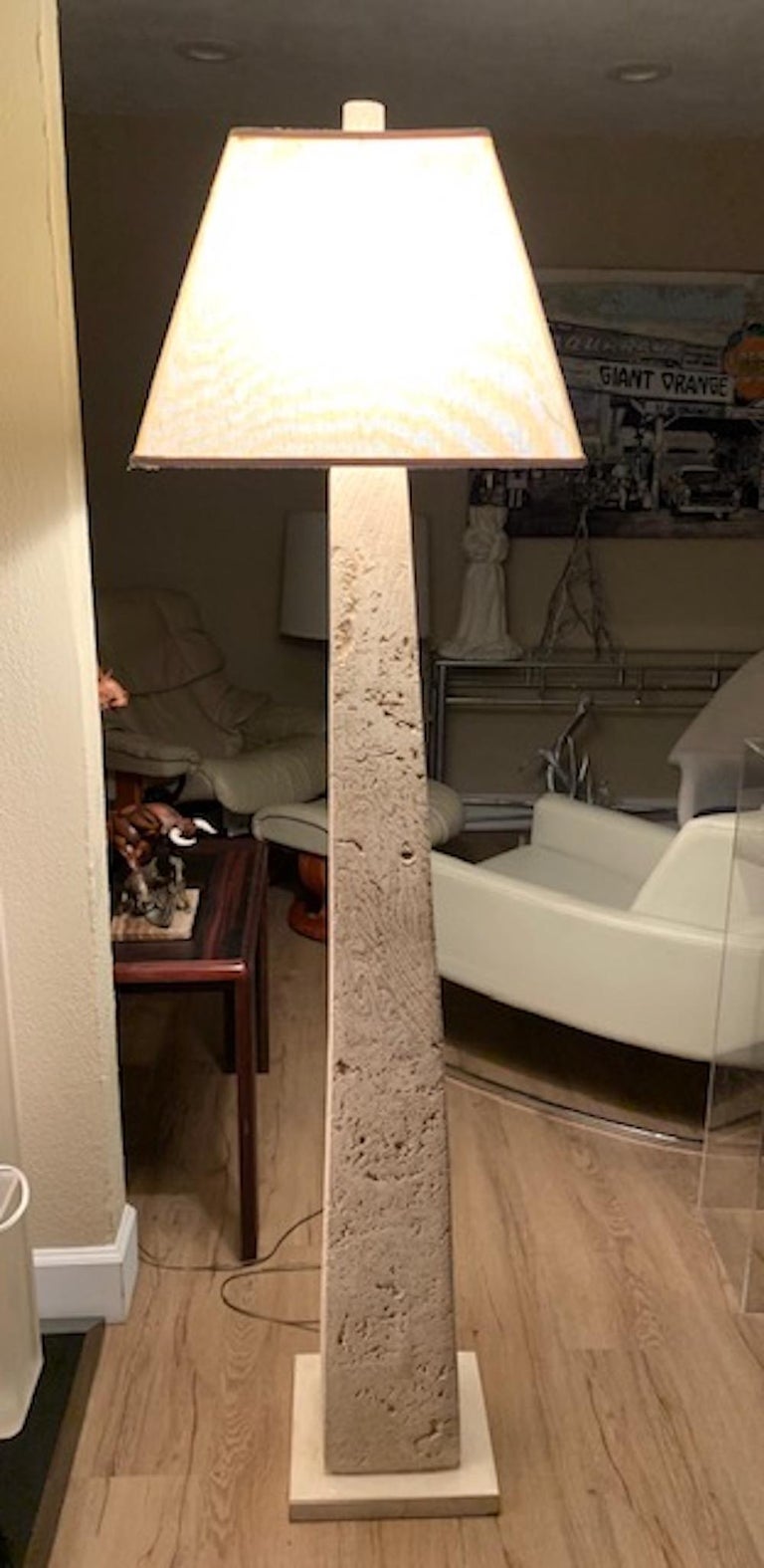 Coral Pedestal Floor Lamp Vintage Organic Modern For Sale at 1stDibs