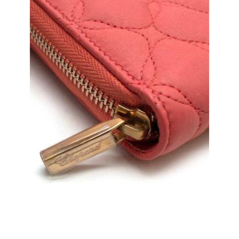 Coralpink quilted leather tote bag and purse For Sale at 1stDibs