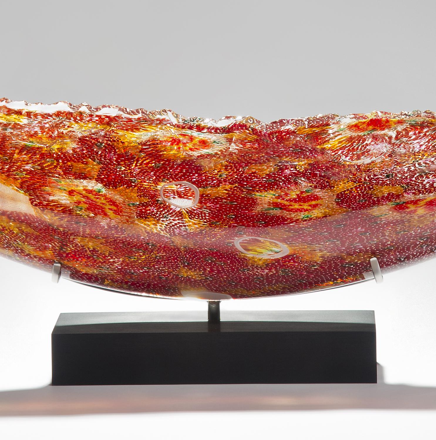 British Coral Quillon, a Unique Glass Sculpture by James Devereux & David Patchen