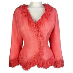 Korallene Raffia Jacke SS 2001 Les Solarisées Thierry Mugler Couture