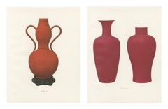 Coral Red and Ruby Monochromes, Two Chinese Color Plates, 1911