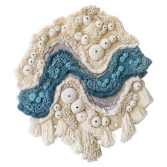 Coral Reef-inspired Crochet, Latch hook, and Felted Wall Tapestry