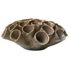 Coral Shaped Ceramic Vase by Anonymous Danish Ceramist, 1980s