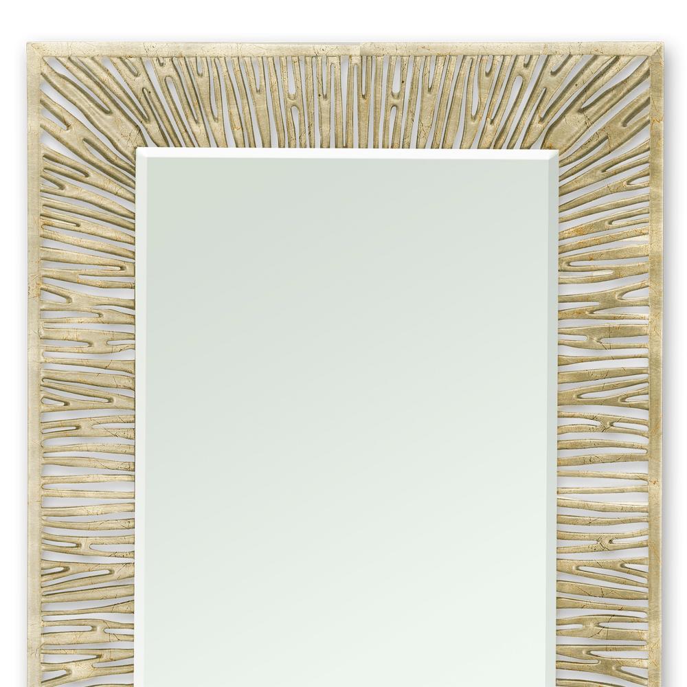 Mirror coral Silver with bevelled mirror glass with 
hand-carved frame from solid hardwood. In antique
silver finish. With hook hanging system.
Also available in antique gold finish.

 