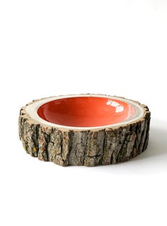Coral Size 10 Log Bowl by Loyal Loot  Hand Made from Reclaimed Wood