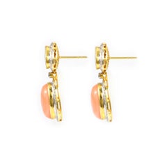 Coral Statement Earrings 0899