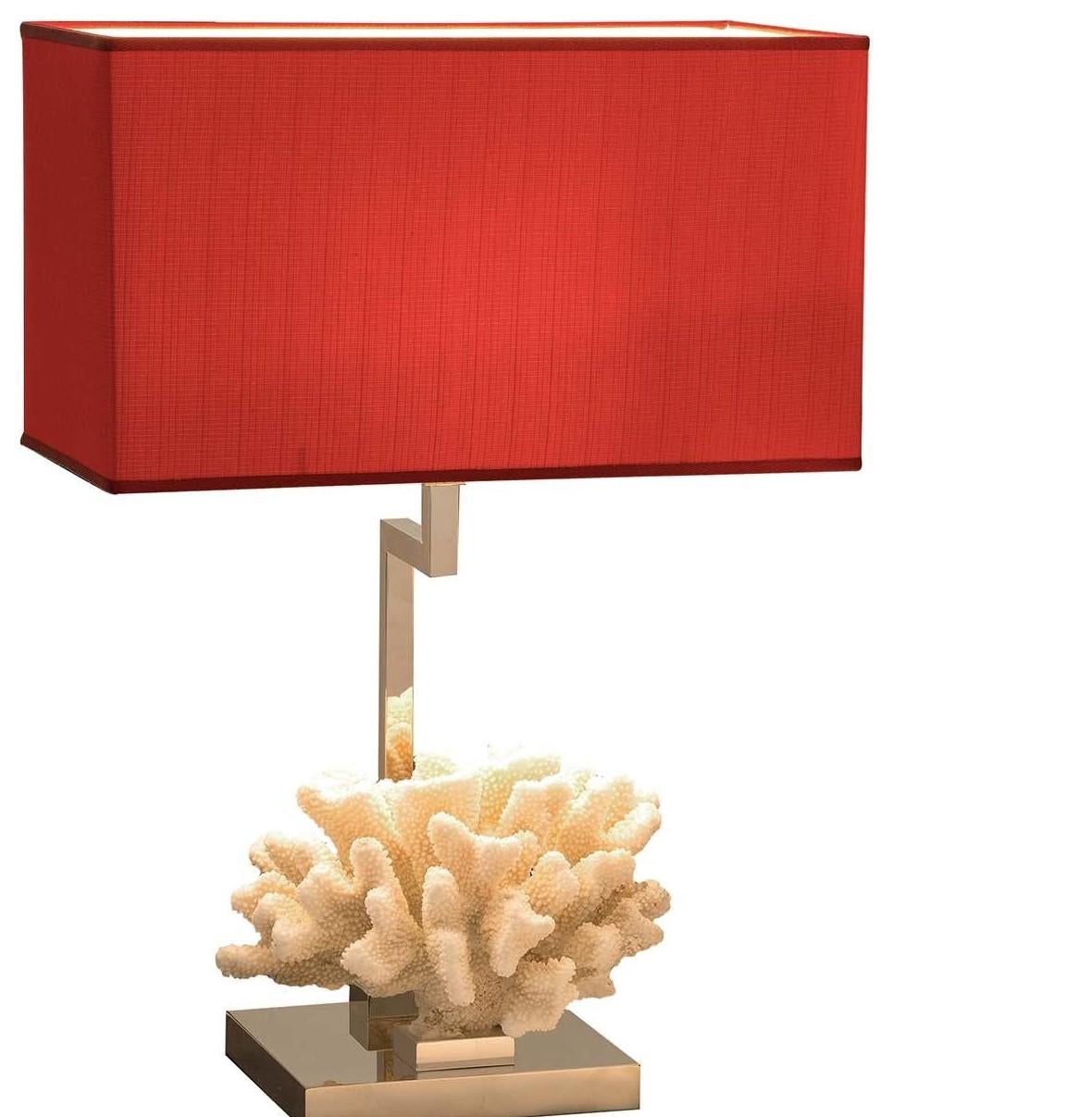 Italian Coral Table Lamp