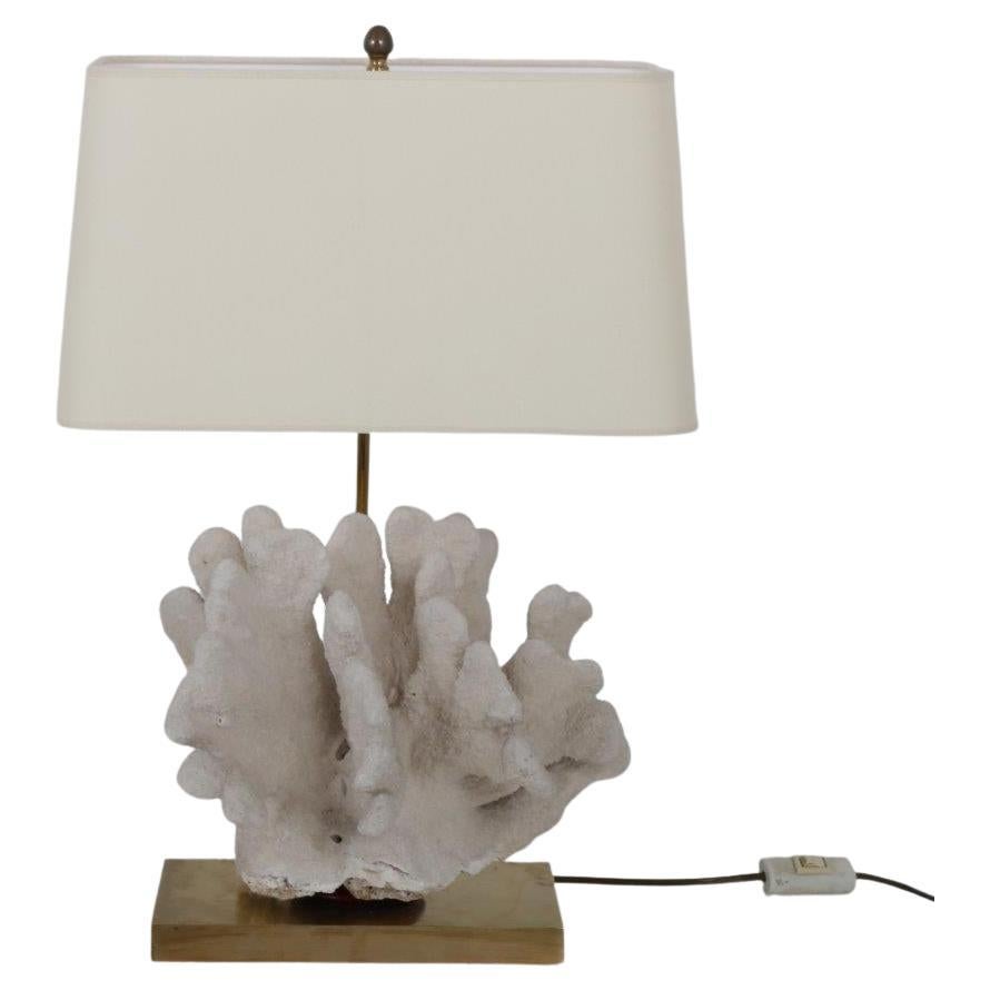 Coral Table Lamp from Belgium, 1970 For Sale
