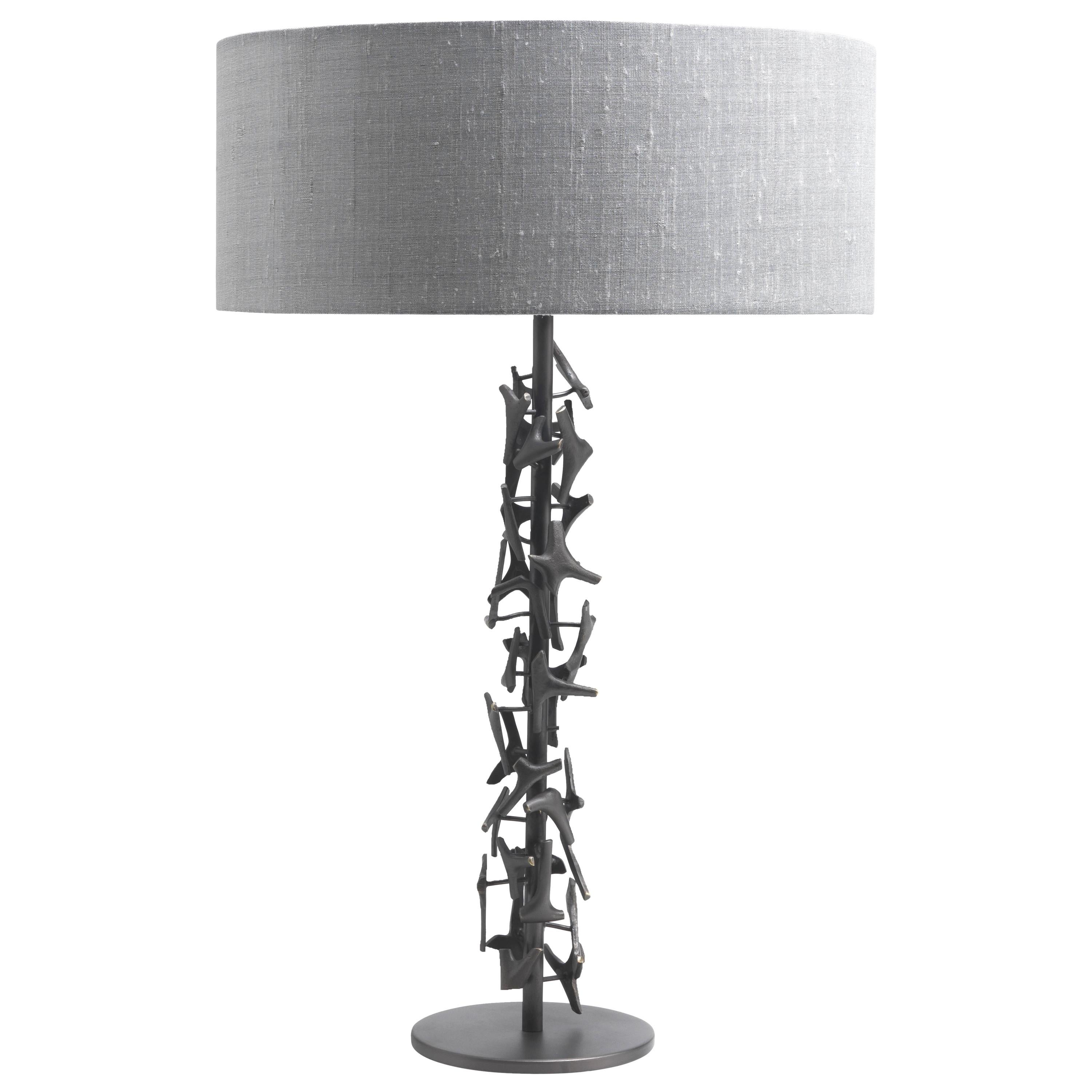 Roberto Cavalli Home Interiors Coral Table Lamp in Brass