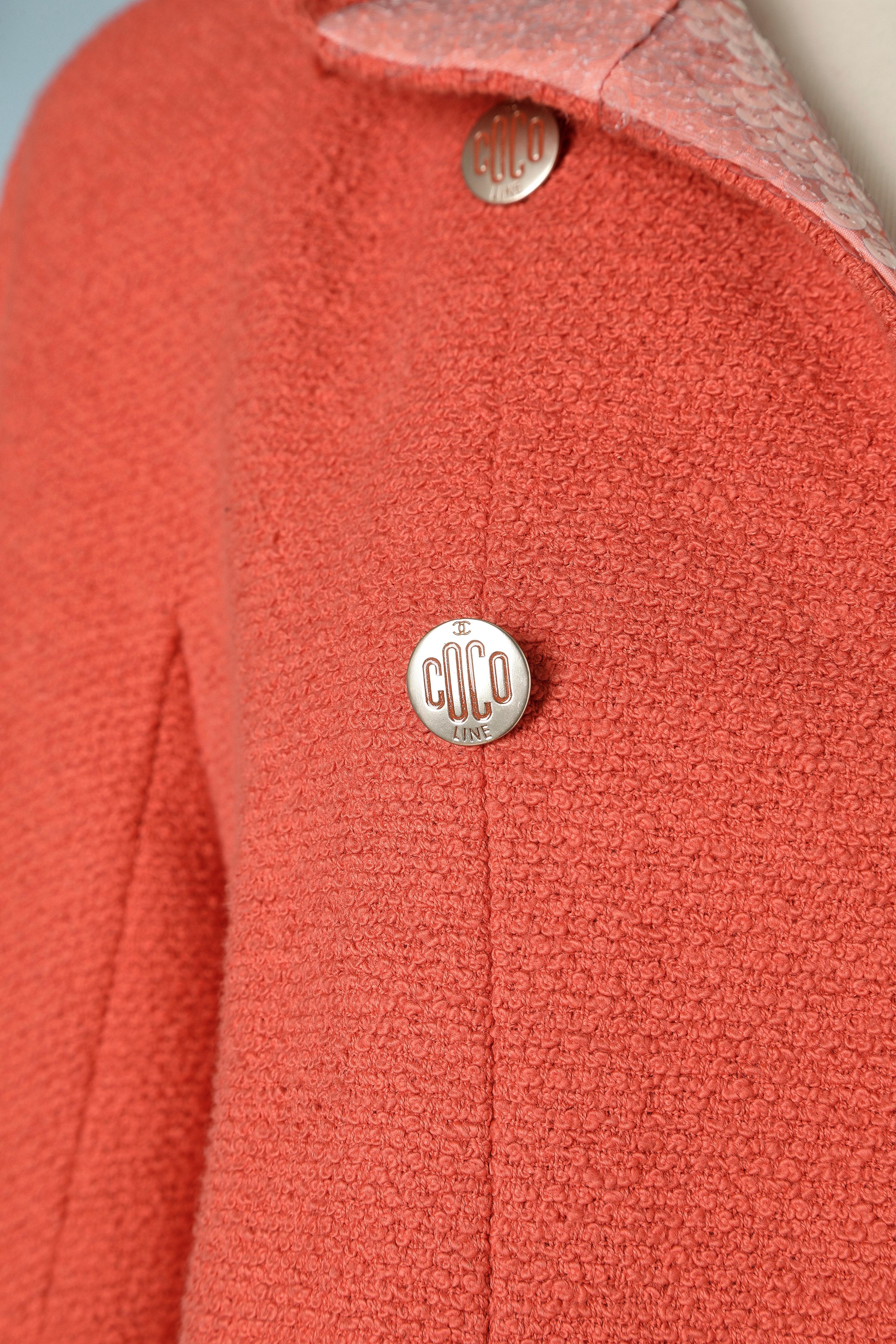 Women's Coral tweed jacket 