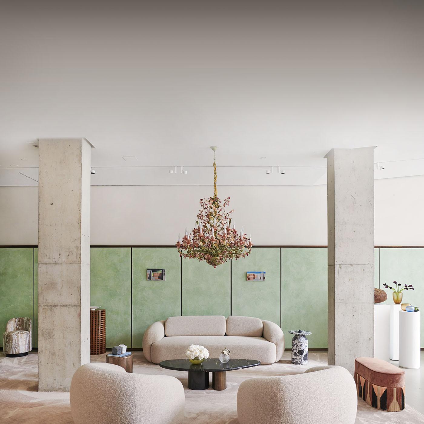 XXIe siècle et contemporain Canapé 3 places blanc corail de Paolo Castelli en vente