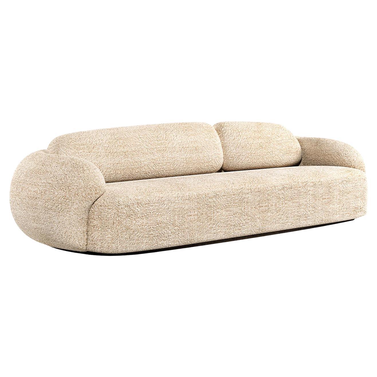 Coral White 3-Seater Sofa by Paolo Castelli