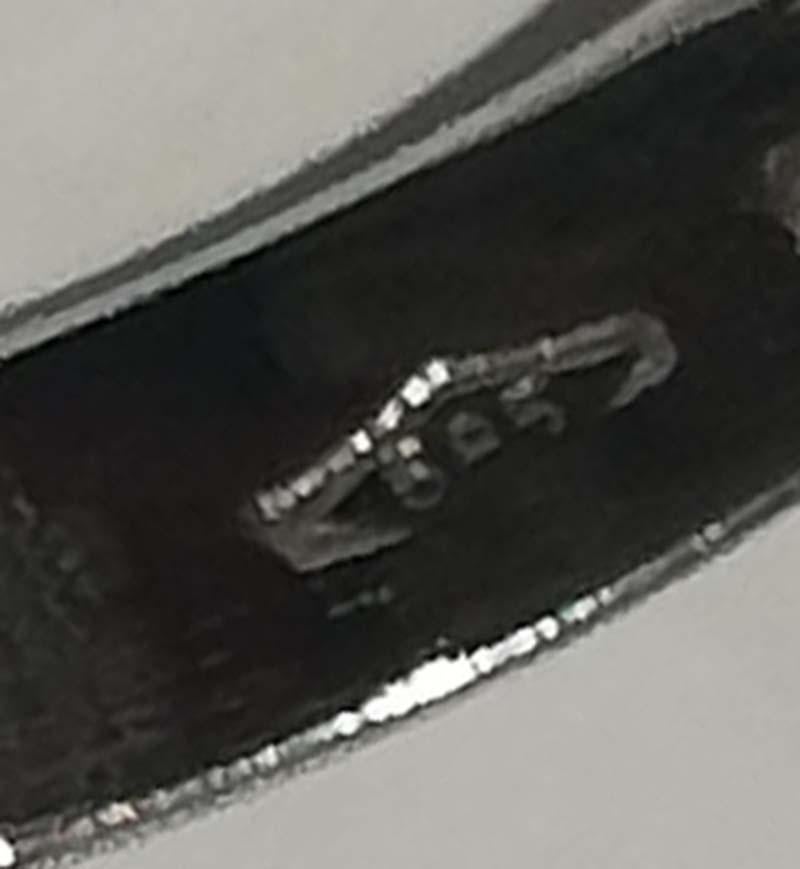 Coral, pierres blanches, perles, diamants, saphirs, bague en or blanc et rose 14Kt. Pour femmes en vente