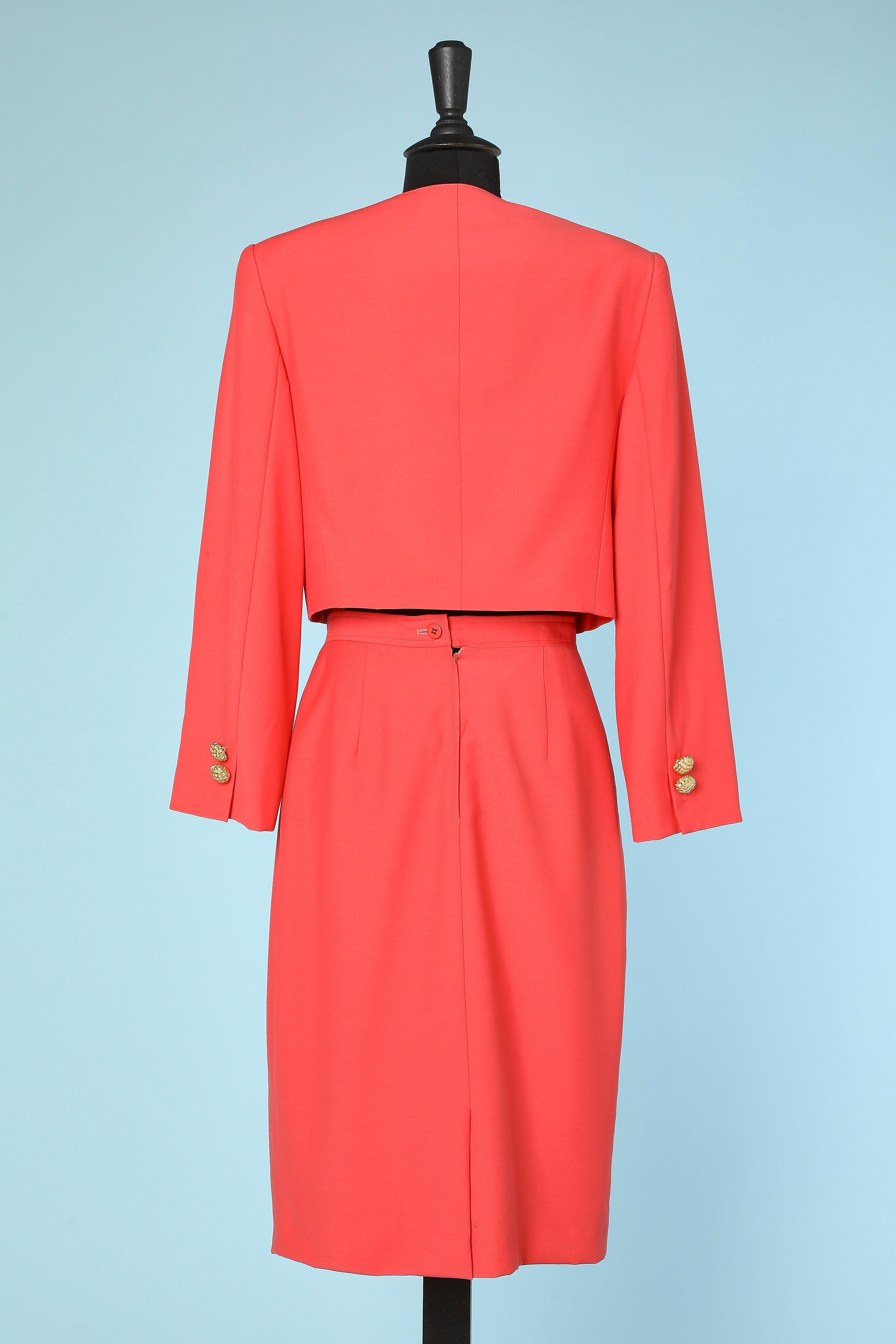 Women's Coral wool skirt-suit Valentino Miss V 