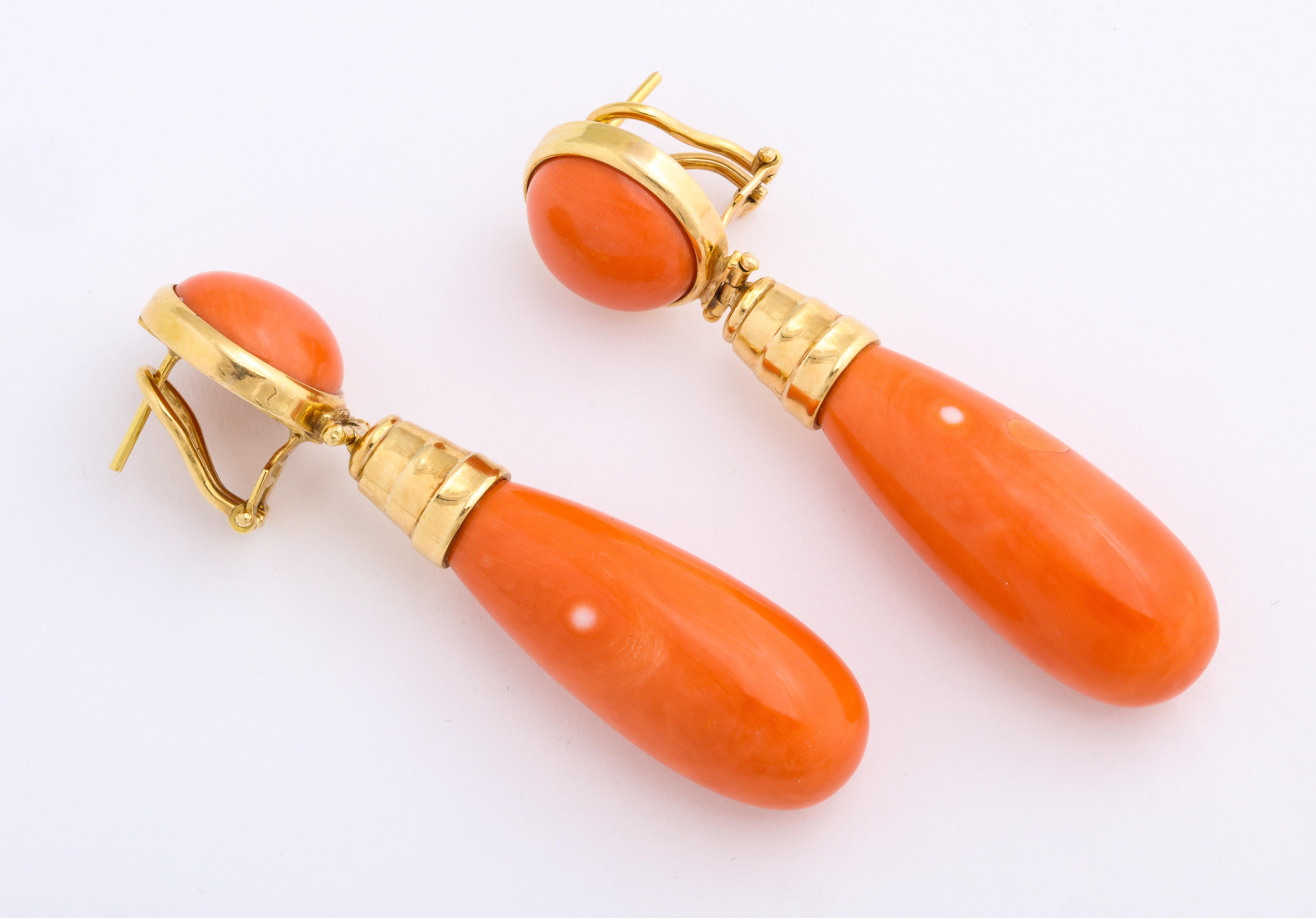 carnelian earrings in gold