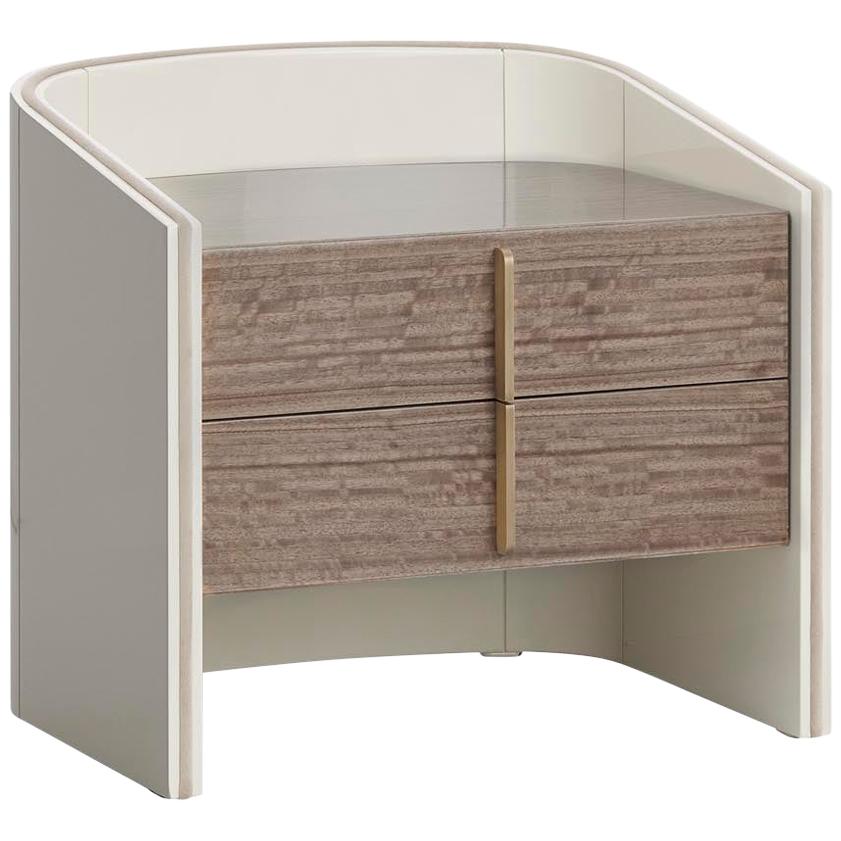 CORALINA Nightstand with Two Drawers