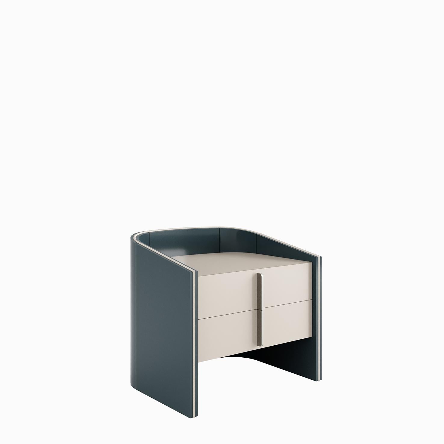 CORALINA Nightstand with Two Drawers For Sale 2