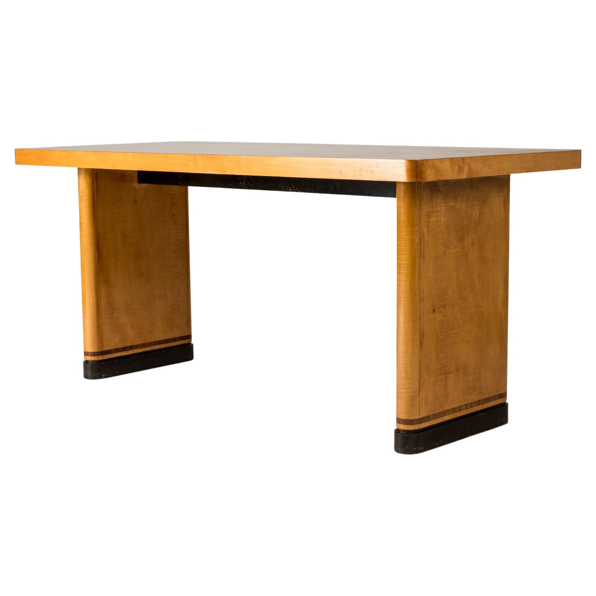 Midcentury Swedish Desk/Dining Table by Niels Gammelgaard, 1980s For