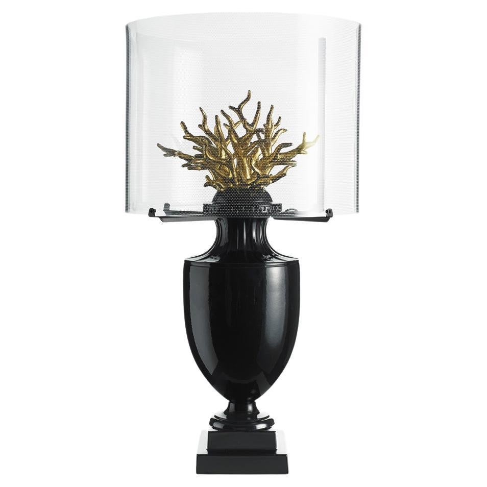 Coralli Touch Lamp, Black & Gold